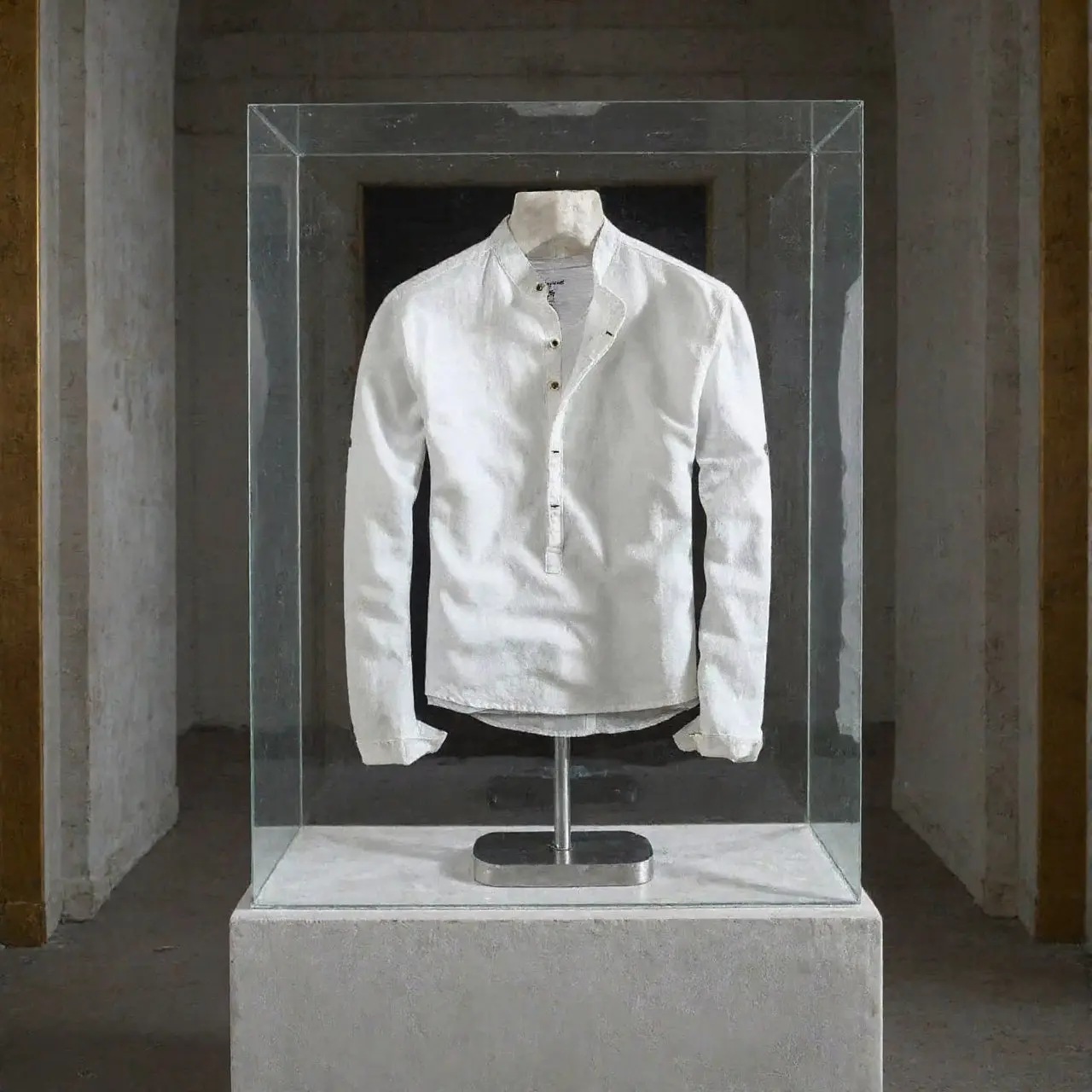 Camisa de lino Manga Larga cuello mao - Image 4