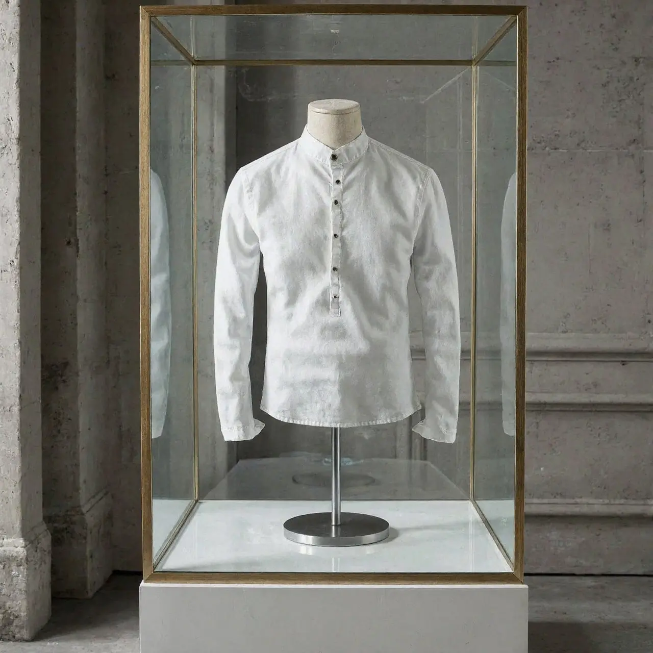 Camisa de lino Manga Larga cuello mao - Image 5