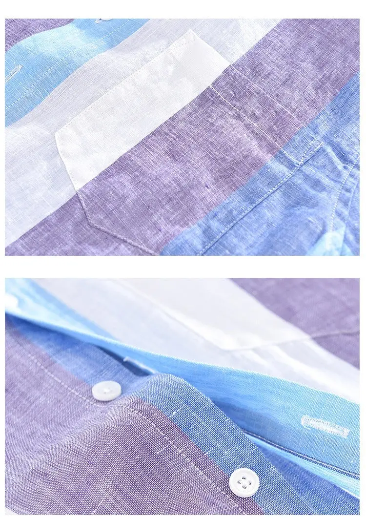 Camisa London Eye (100% lino) - Image 6