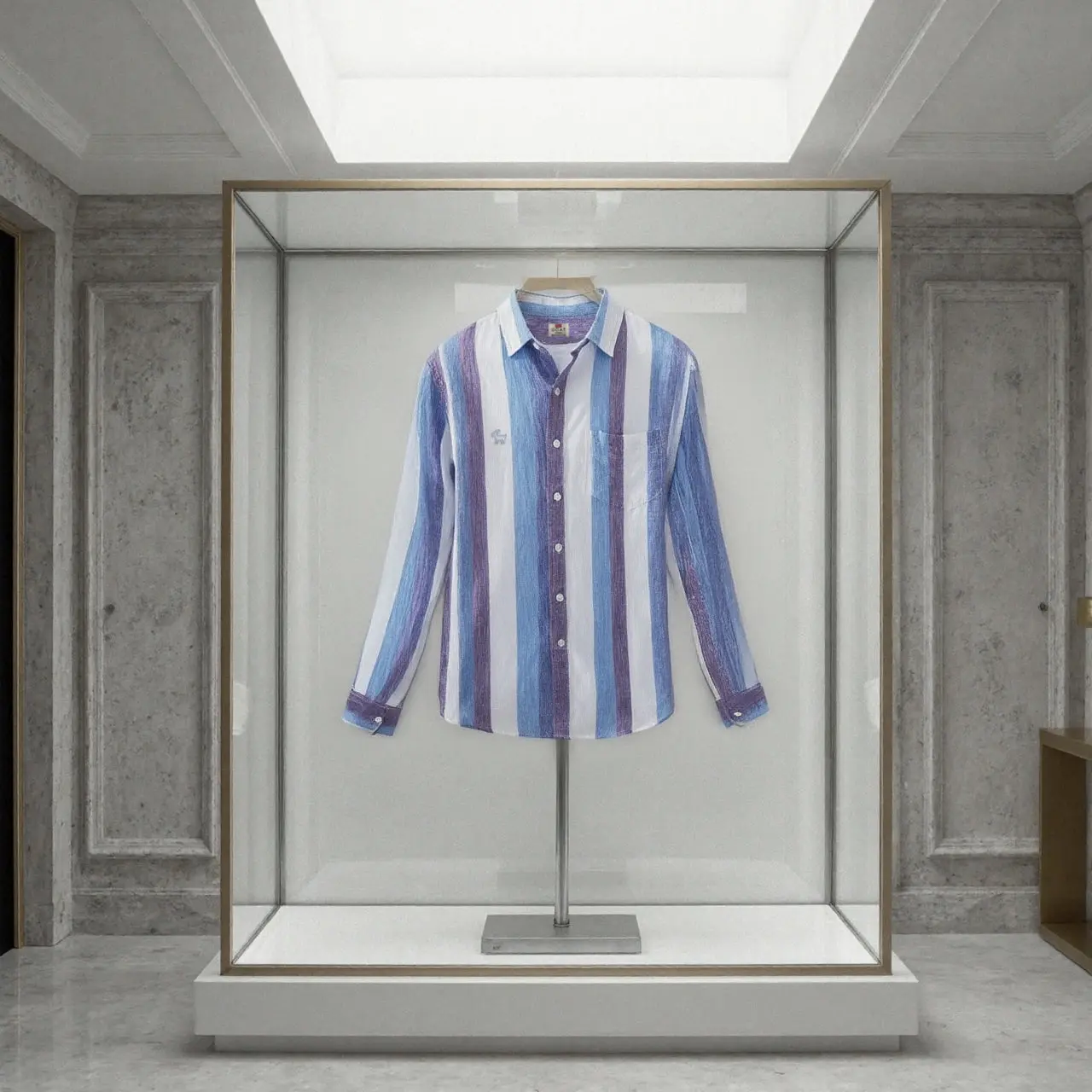 Camisa London Eye mang larga (100% lino) - Image 4