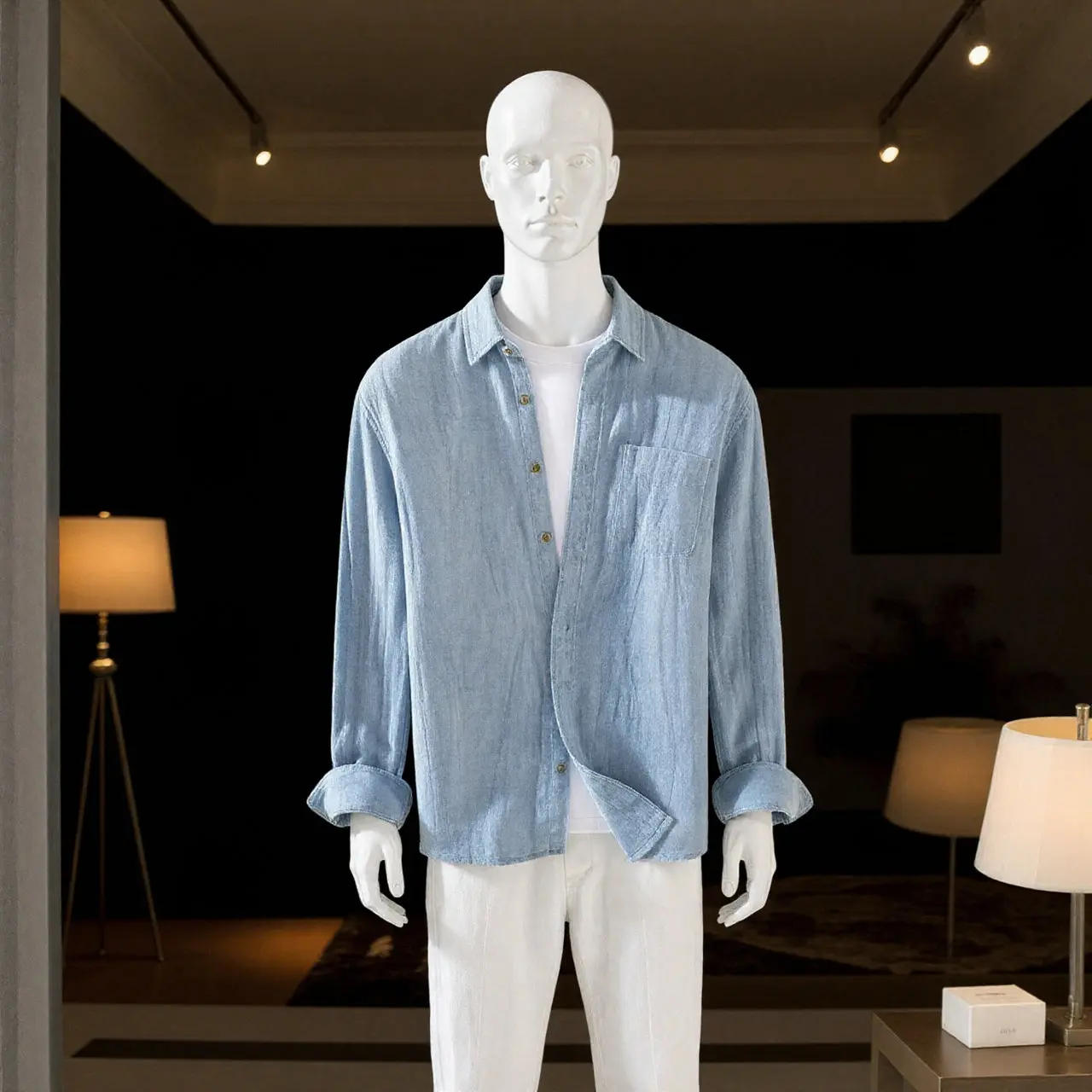 Camisa Richmond 100% de lino manga larga - Image 6