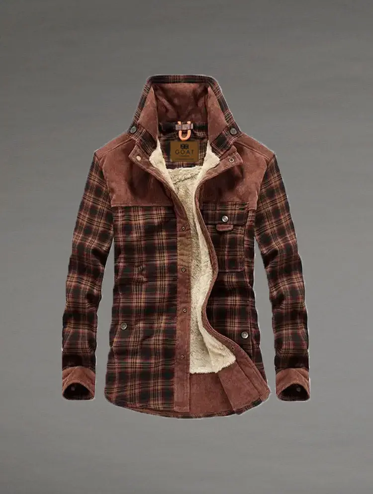 Chaqueta con Corderito a Cuadros - Image 2