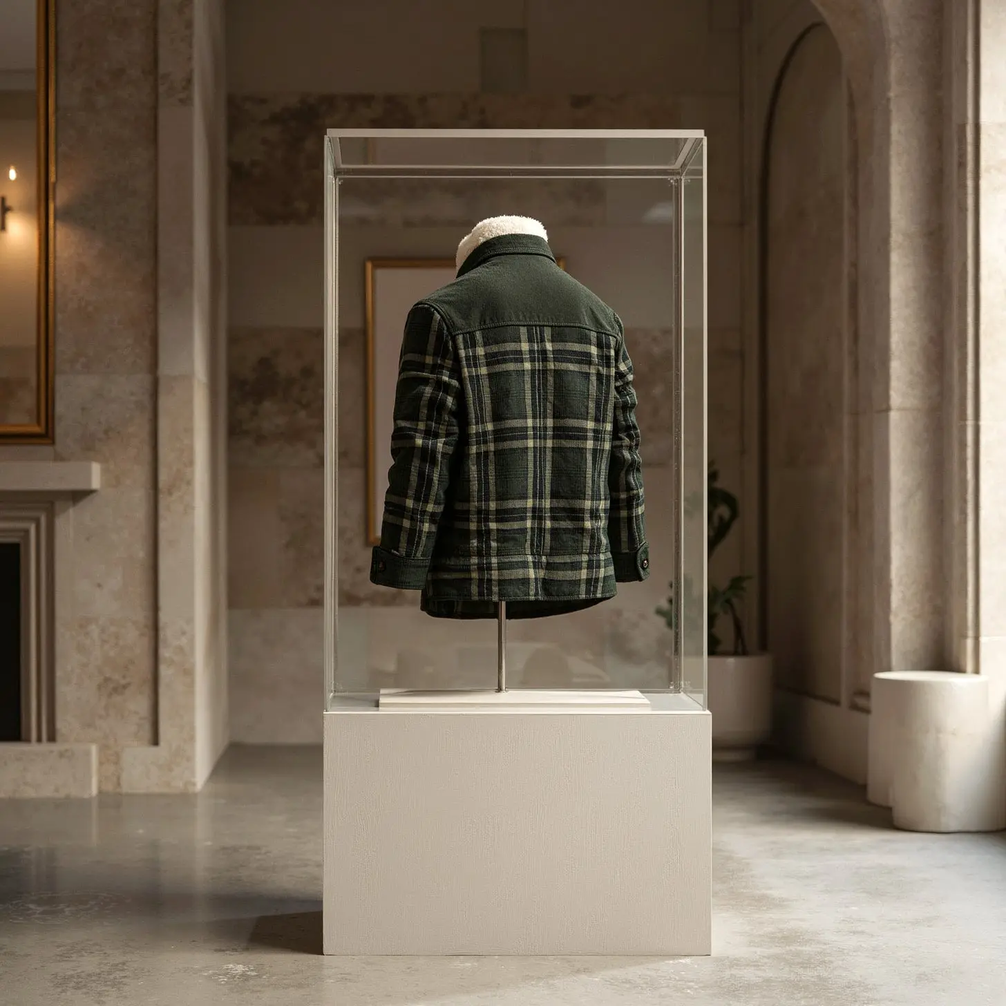 Chaqueta con corderito a cuadros - Image 8