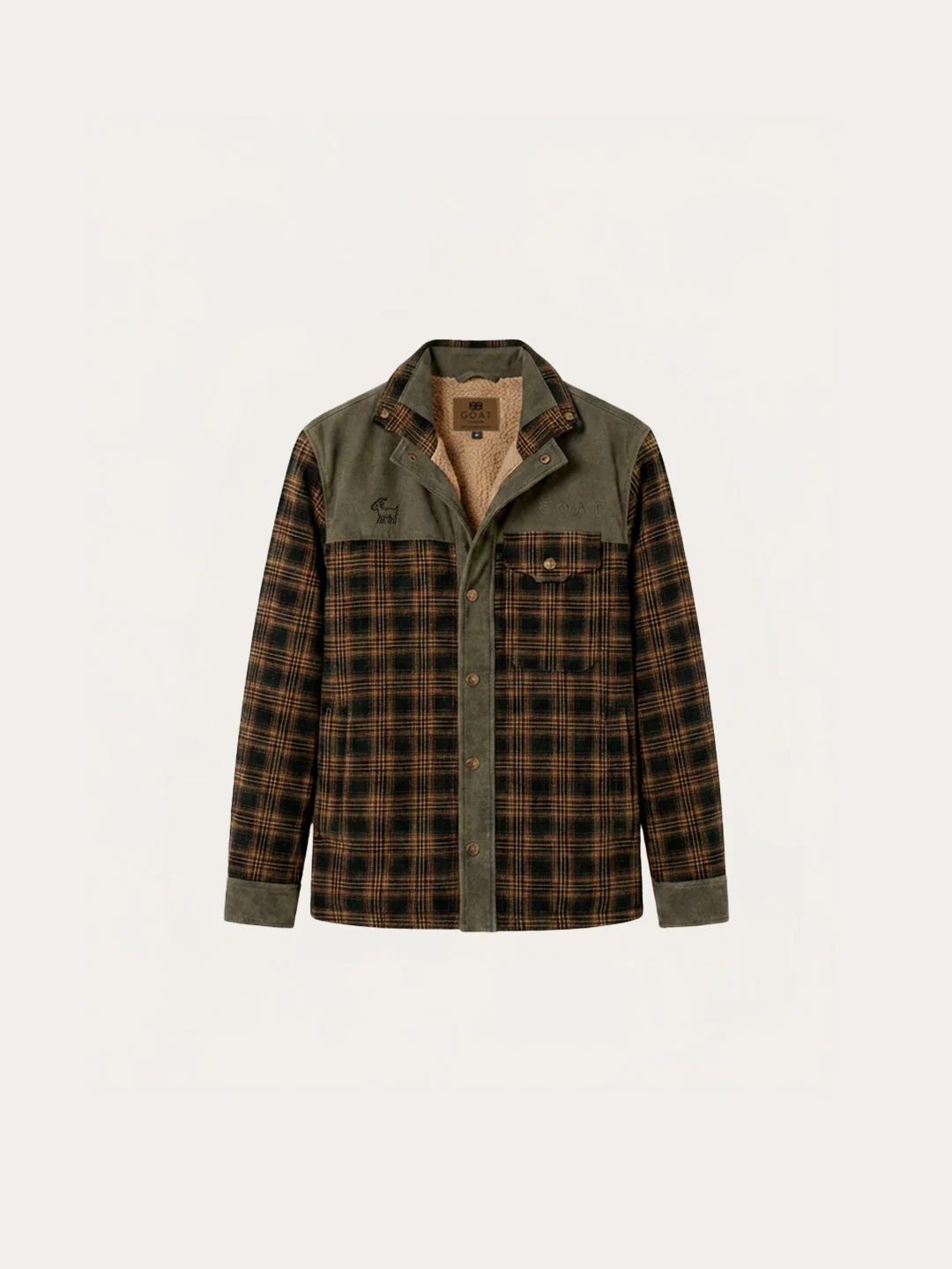 Chaqueta con corderito a cuadros - Image 2