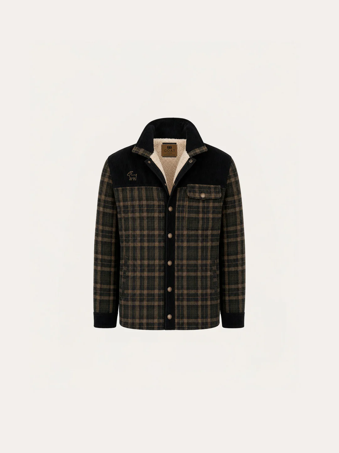 Chaqueta con corderito a cuadros - Image 4