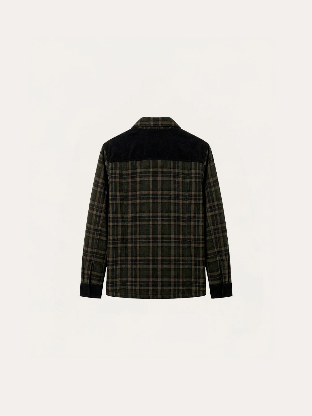 Chaqueta con corderito a cuadros Dark brown - Image 10