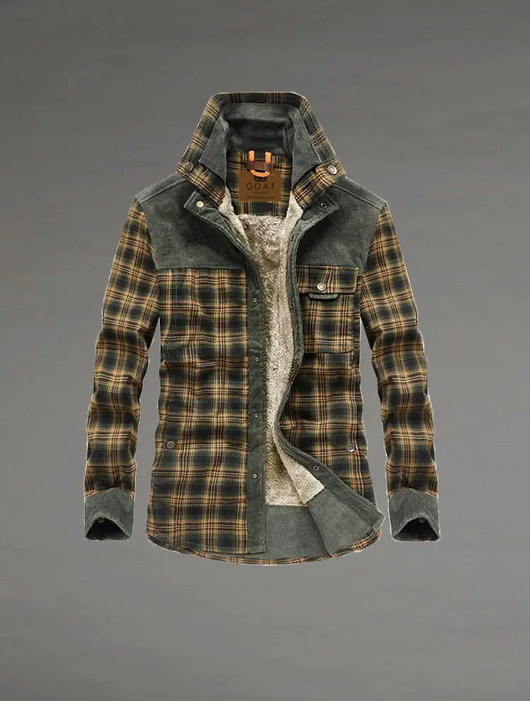 Chaqueta con corderito a cuadros - Image 4