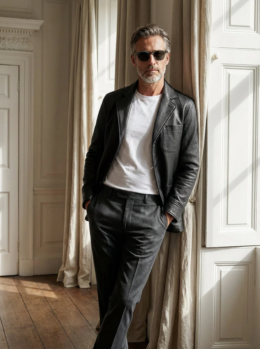 Blazer de Cuero Pagano - Image 3